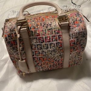 Rare vintage pink floral FENDI